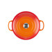 Le Creuset Signature Runder Bräter 28 cm Ofenrot oberseite