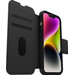 Otterbox Strada Apple iPhone 14 Book Case Leder Schwarz rechte seite