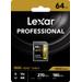 Lexar Professional 1800x GOLD 64 GB SDXC 170 mb/s verpackung