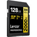 Lexar Professional 2000x GOLD 128 GB SDXC 300 mb/s rechte seite