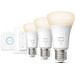 Philips Hue White Starter Pack E27 mit 5 Lampen, Dimmer + Bridge vorne