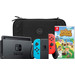 Nintendo Switch Rot/Blau + Animal Crossing New Horizons + Bluebuilt Travel Case Main Image