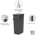 Brabantia Sort & Go 40 Liter Dark Grey visueller lieferant