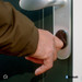 LOQED Touch Smart Lock Black product in use