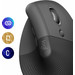 Logitech Lift Vertikale ergonomische Maus Schwarz visueller lieferant