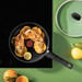 Tefal Renew On Ceramic High-Sided Skillet 24cm Black product in use