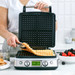 GreenPan Elite Waffeleisen Blue Haze produkt in gebrauch