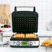 GreenPan Elite Waffle Iron Black product in use