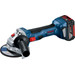 Bosch Professional GWS 18V-7 + 4,0-Ah-Akku (2x) 