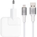 Apple 12W USB Charger + BlueBuilt USB-A to Lightning Cable 1.5m Nylon White Main Image