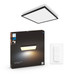 Philips Hue Aurelle White Ambiance Large Square Black + Dimmer front