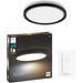 Philips Hue Aurelle Panel Light White Ambiance Round Black Main Image