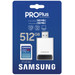 Samsung PRO Plus 512GB SDXC + Card Reader 