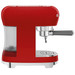 SMEG ECF02RDEU Red + Coffee Grinder left side