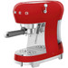 SMEG ECF02RDEU Red + Coffee Grinder right side