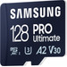 Samsung PRO Ultimate 128 GB (2023) microSDXC + USB-Adapter linke seite