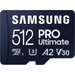 Samsung PRO Ultimate 512GB (2023) MicroSDXC + USB Reader front