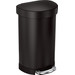 Simplehuman Mülleimer Liner Pocket Halbrund 45 Liter Schwarz rechte seite