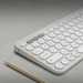 Logitech Pebble Keyboard 2 - K380s White QWERTZ product in use