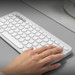 Logitech Pebble Keyboard 2 - K380s White QWERTZ product in use