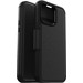 Otterbox Strada Apple iPhone 15 Pro Max Book Case Leather Black with MagSafe back