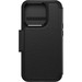 Otterbox Strada Apple iPhone 15 Pro Book Case Leder Schwarz mit MagSafe rückseite