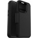 Otterbox Strada Apple iPhone 15 Pro Book Case Leder Schwarz mit MagSafe rechte seite