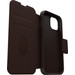 Otterbox Strada Apple iPhone 15 Book Case Leather Brown with MagSafe detail