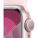 Apple Watch Series 9 41mm Pink Aluminum Sport Band S/M detail