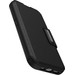 Otterbox Strada Apple iPhone 15 Book Case Leder Schwarz mit MagSafe rechte seite