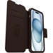 Otterbox Strada Apple iPhone 15 Plus Book Case Leder Braun mit MagSafe detail