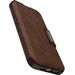 Otterbox Strada Apple iPhone 15 Pro Max Book Case Leather Brown with MagSafe right side