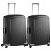 Samsonite S'Cure Spinner 69cm Black Duo Suitcase Set Main Image