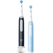 Oral-B iO 3 Schwarz und Blau Doppelpack vorne