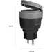 Hombli Smart Plug Outdoor V2 Schwarz visueller lieferant