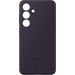 Samsung Galaxy S24 Backcover aus Silikon Dunkellila vorne