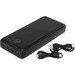 BlueBuilt Laptop Powerbank mit Schnellladefunktion 27.000 mAh Schwarz + Ladegerät 60 W vorne