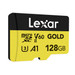 Lexar Professional GOLD 128GB MicroSDXC 280mb/s front