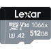 Lexar Professional 1066x SILVER 512 GB microSDXC 160 mb/s vorne