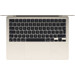 Apple MacBook Air 13" (2024) M3 (8-Core-CPU/8-Core-GPU) 8GB/256GB Polarstern QWERTZ oberseite