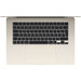 Apple MacBook Air 15 Zoll (2024) M3 (8 Core CPU / 10 Core GPU) 8GB/256GB Polarstern QWERTZ oberseite