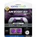 KontrolFreek Frenzy AimBoost Thumb Sticks + Precision Rings Purple/Black PS5/PS4 packaging