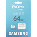 Samsung EVO Plus (2024) microSD 64GB + SD Adapter packaging