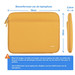 BlueBuilt Laptop Sleeve Width 37cm 15 - 16 inches S Yellow visual Coolblue 1