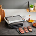 Tefal OptiGrill+ GC717D Edelstahl produkt in gebrauch