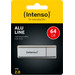 Intenso Alu Line USB 2.0 64GB Silber verpackung