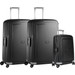 Samsonite S'Cure Spinner 75cm + 75cm + 55cm Black Suitcase Set Main Image