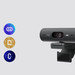 Logitech Brio 500 Full HD Webcam Grau visueller lieferant