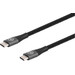 BlueBuilt USB-C-auf-USB-C-Kabel 3 m Nylon Schwarz detail