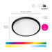 WiZ Ceiling Lamp - SuperSlim - Black - Colored and White Light visual supplier